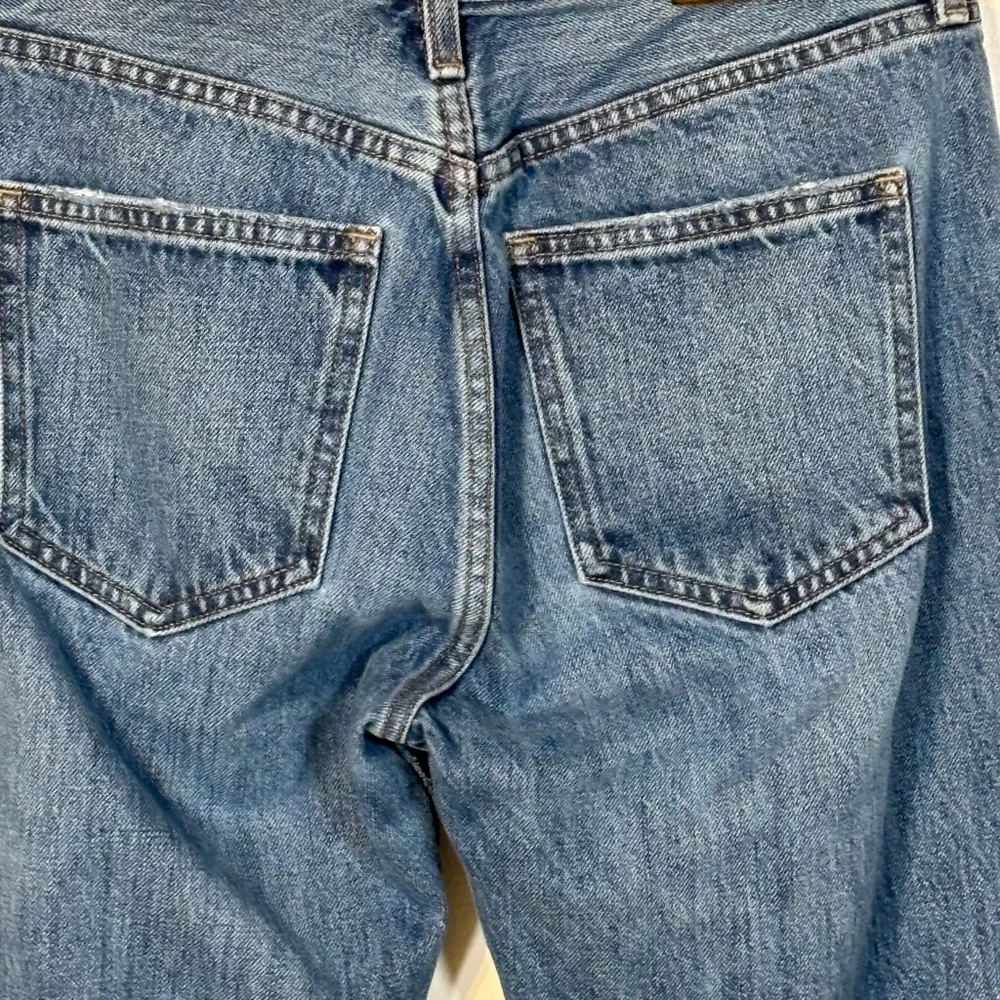 Denim Forum The Ex Boyfriend Blue Jeans Women’s Size 25 Button Fly Ankle